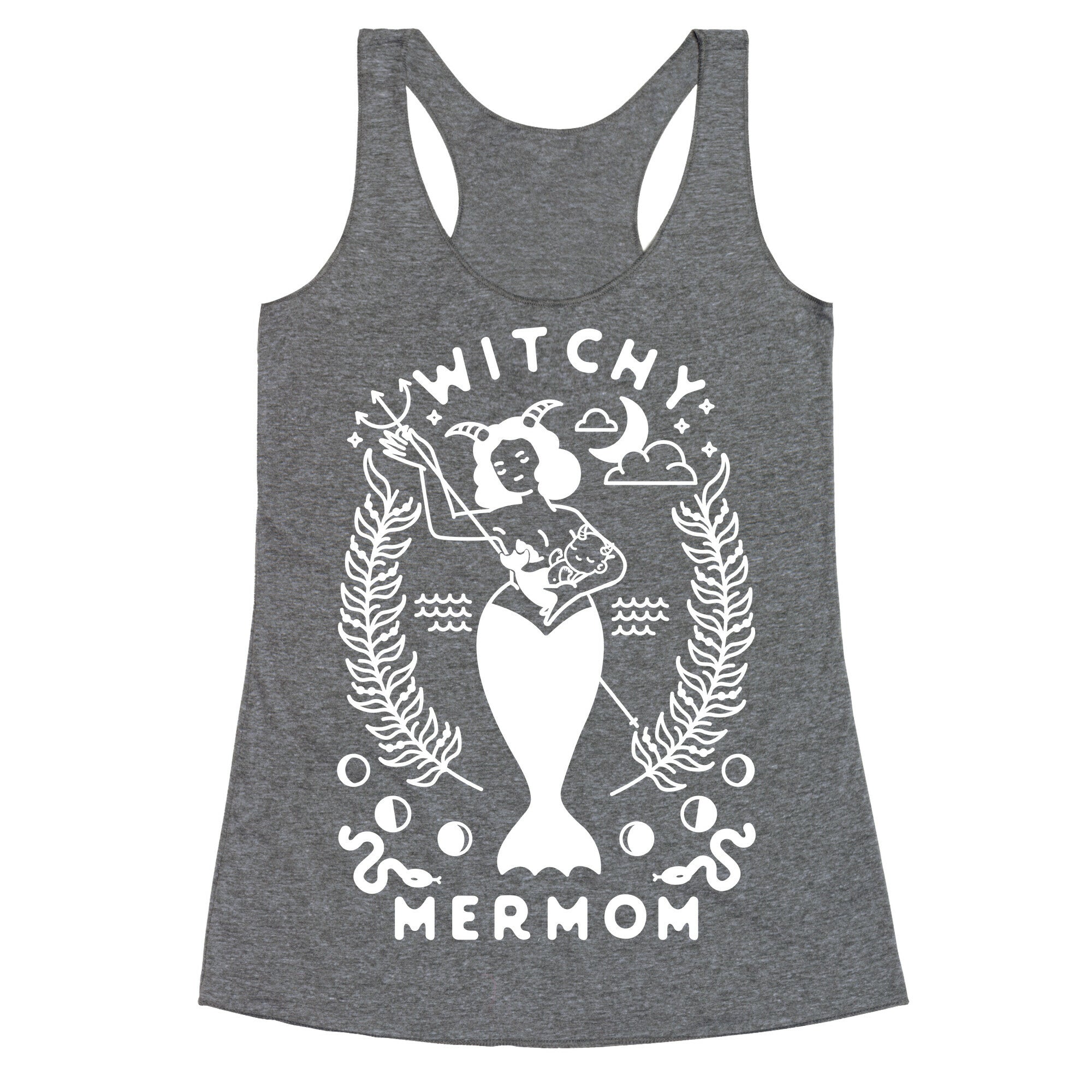 Witchy Mermom Racerback Tank